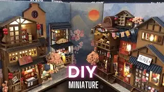 DIY Miniature HOUSE | Memories of Cherry Blossom Alley | Relaxing music | What a tiny world