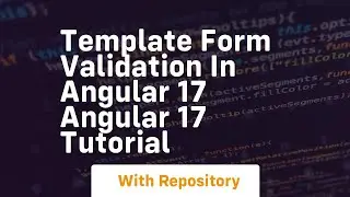 template form validation in angular 17 angular 17 tutorial
