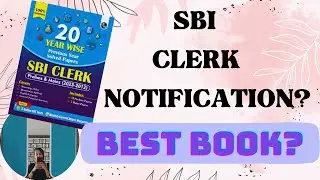 SBI CLERK NOTIFICATION?? BEST BOOK to CLEAR SBI CLERK EXAM 2024!!!