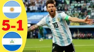 Full Highlights & Goals Argentina 5-1 Nicaragua 2019 HD