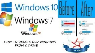 How to delete old windows file with out doing OS