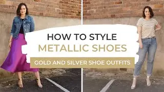 How To Wear Metallic Shoes | Gold And Silver Outfits!
