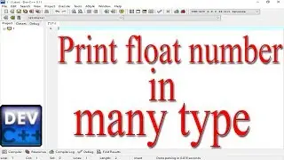 How to print the float number in various method in c programming