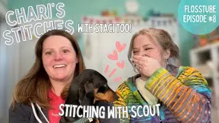 FLOSSTUBE 8 - Chari & Staci's Stitches - Stitching with Scout