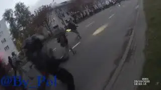 Разгон на Орловке 25 октября с нагрудного видеорегистратора