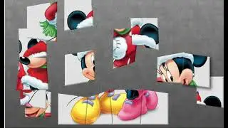 How to solve a puzzle with mickey mouse  / Собираем пазл с микки маусом