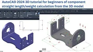 autocad 3d sheet metal | 3d mechanical drawing in autocad 2024 | 3d autocad 2024