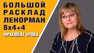 Большой Расклад Ленорман 8х4+4 на примере ученицы. Карты бланки в БРЛ.