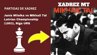Janis Mileika vs Mikhail Tal Latvian Championship 1953, Riga URS #chess #mikhailtal #xadrez