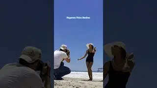 Hicimos fotos en la playa. Me acompaño Yaz a posar y les dejo el Detrás de cámaras
