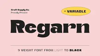 Regarn Font Family + Variable Free Download