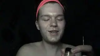 ASMR covering my entire face in highlighter