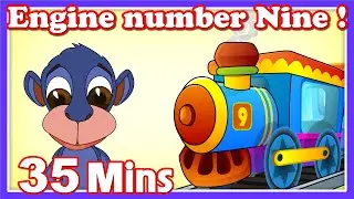 Engine Number Nine Rhymes | Plus Lots More Kids Nursery Rhymes| 35 Minutes Compilation from Magicbox