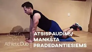 Atsispaudimų treniruotė pradedantiesiems - Push ups workout for beginners