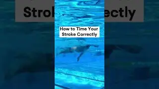 Timing your catch and your kick together on the same side. #swimming #swimmingtips