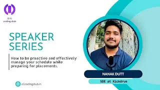 How to effectively manage your schedule for placements | SPEAKER SERIES | SDE Kickdrum