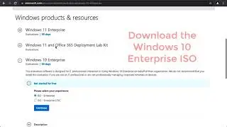 How to Download a Windows 10 Evaluation ISO