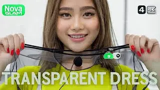 4K micro bikini try on haul 2026 | Transparents outfit and look book 👙