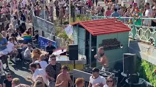 Crowded Parties Everywhere! Brighton Pride Weekend by Brighton Beach Busking 6th August 2022