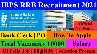 IBPS RRB Notification 2021 | IBPS Bank Clerk PO Recruitment 2021 Salary, Last Date, Vacancy | Hindi