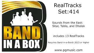 Band-in-a-Box® 2023 - RealTracks Set 414: Sounds from the East: Sitar, Tabla, and Dholak