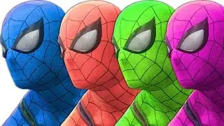 Spiderman Finger Family Children Nursery Rhymes | Spiderman Song Collection For Babies