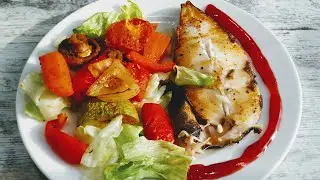 Halibut with vegetables