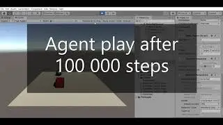 Learning demo with Unity Machine Learning Agents Toolkit
