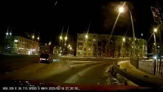 Не успел затормозить и ударил в бок!