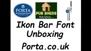 **Unboxing** Porta.co.uk Ikon Bar Font - chrome finish