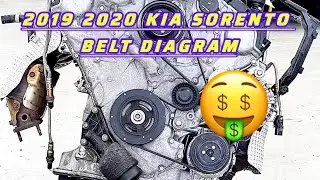 2019 2020 Kia Sorento Serpentine Belt Diagram