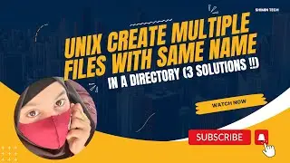 Unix Create Multiple Files with Same Name in a Directory