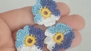 цветок ФИАЛКА крючком. Ирландское кружево крючком