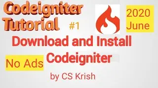 How to Download and Install Codeigniter tutorial in Hindi