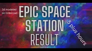 3d model of a space station made in tinker cad #spacestation #3d #tinkercad
