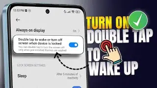 How to Turn On/Off Double Tap to Wake or Turn Off Screen on Xiaomi Phones | Mi Tap To Wake Screen