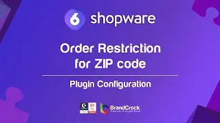 Shopware 6 Plugin Order Restriction for ZIP code