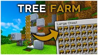 The EASIEST Tree Farm in Minecraft Java 1.21.5 (Tutorial)