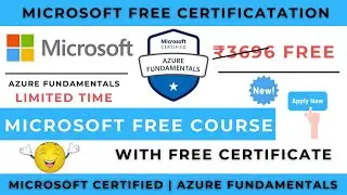 Free Microsoft Certification Course | Azure Fundamental Free Training | Microsoft Free Courses