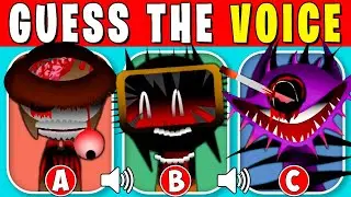 Guess The PHASE 7 SPRUNKI Characters By Their VOICE 🔊 Tunner🤠Fun Bot🤖Durple😈