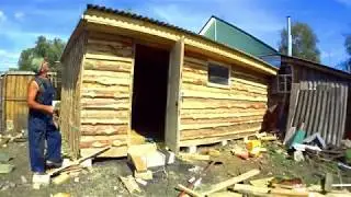 САРАЙ/ХОЗБЛОК СВОИМИ РУКАМИ/СБОРКА И УСТАНОВКА