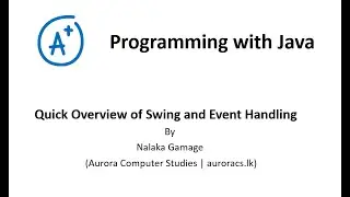 Introduction to Java Swing and Event Handling