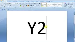 How to type superscript in word