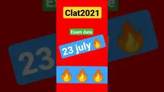 Clat2021 exam date out🔥🔥||Mayank[Clat]