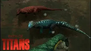 Allosaurus vs 3 Megalania | Path of Titans
