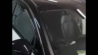 Оклеили крышу Kia K5, зеркала, стойки, гибридной черной пленкой, с минимальной шагренью