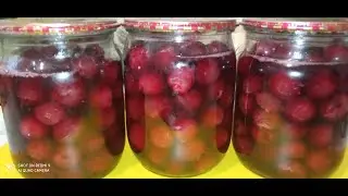 Отключают свет?Тогда заготовьте на зиму вишню ТАК! Вишня 🍒 в собственном соку! Вам точно понравится!