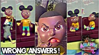 Amanda the Adventurer 2 - Amanda REACTIONS TO WRONG Answers (4K60fps)