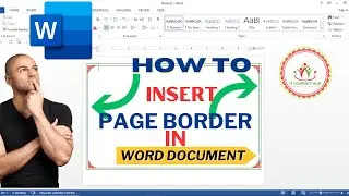 How to insert Page Border in MS word 2024 #itjourneyhub #mswordtutorial #msword