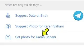 Change Profile Photo of Any Contact in Telegram App